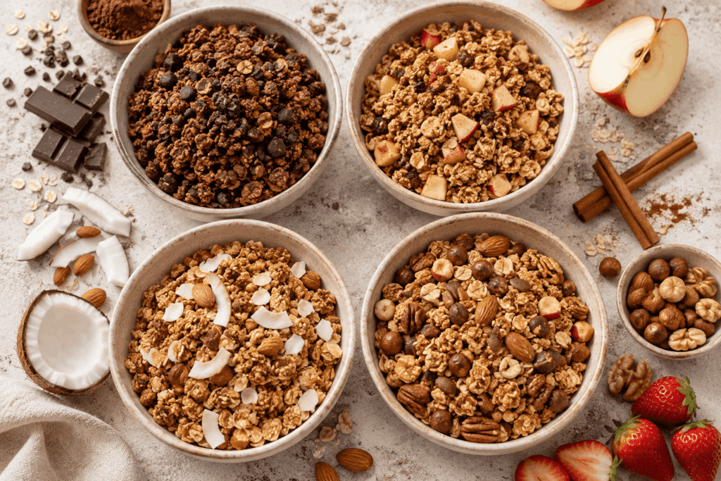 Granola Varianten zum selber machen