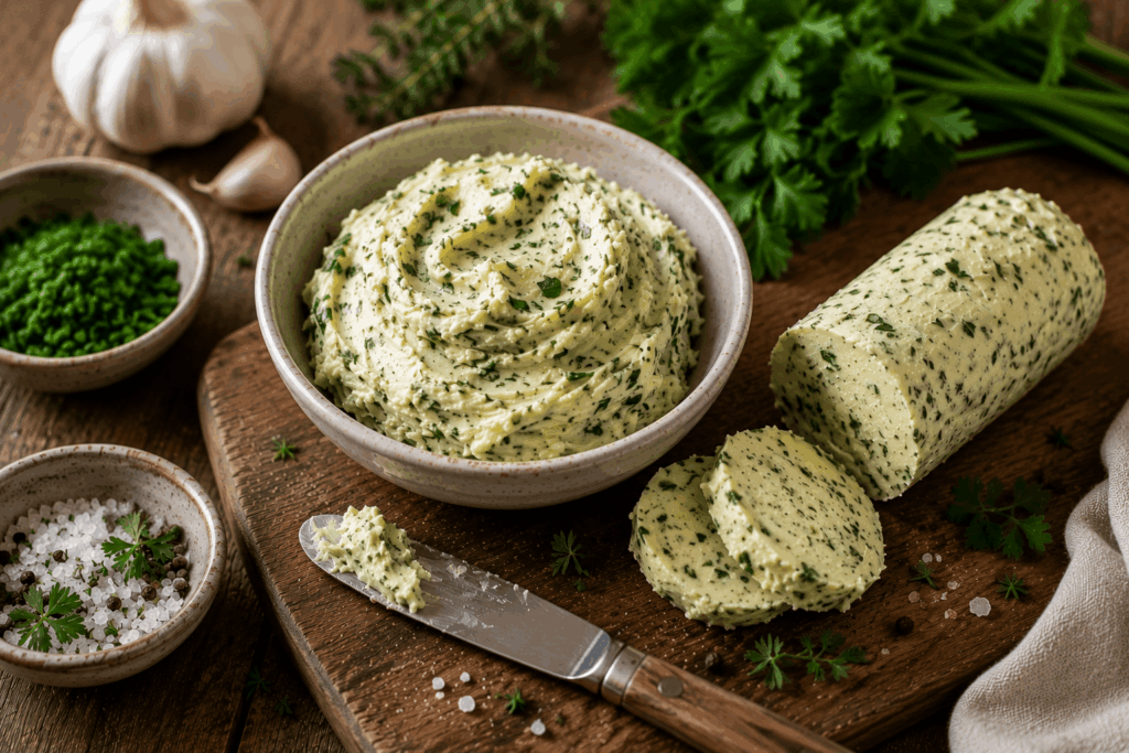 Kräuterbutter fertig zubereitet