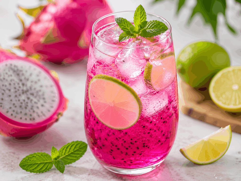 Drachenfrucht Lemon Spritz