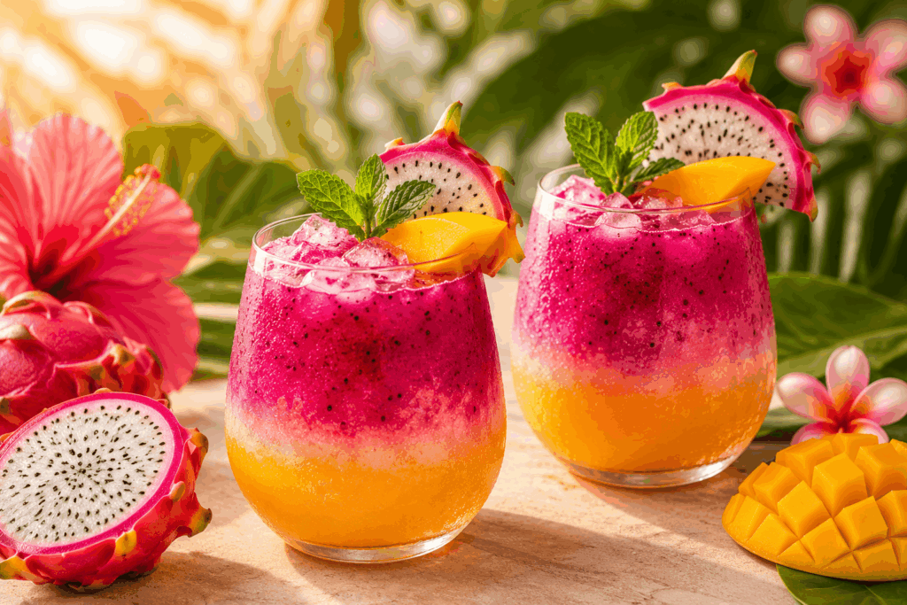 Drachenfrucht Mango Spritz