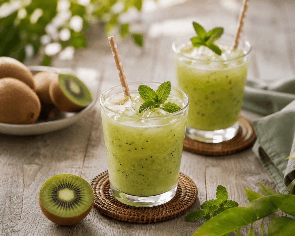 Kiwi Eistee selber machen