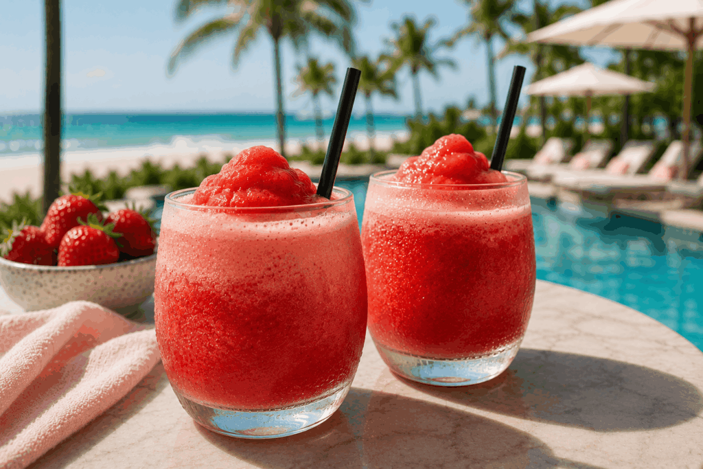 Miami Erdbeer Slush Cocktail