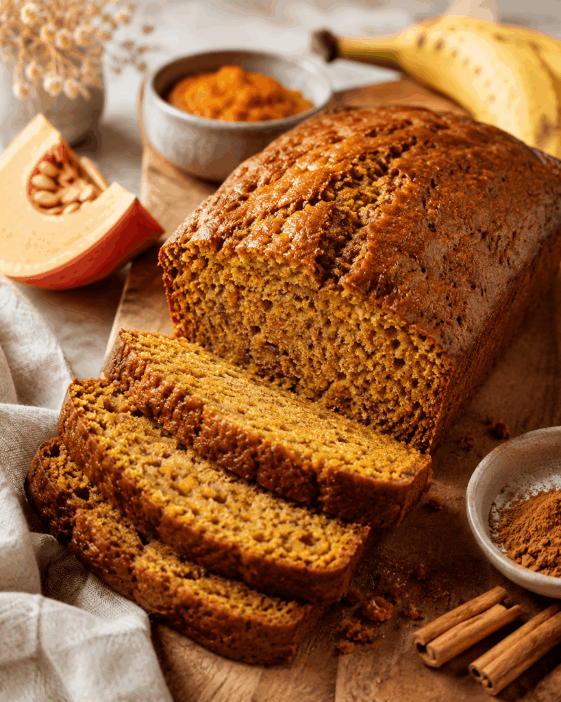 Kürbis Bananenbrot Rezept