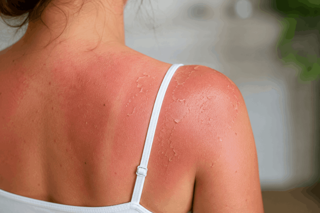 Sonnenbrand Haut