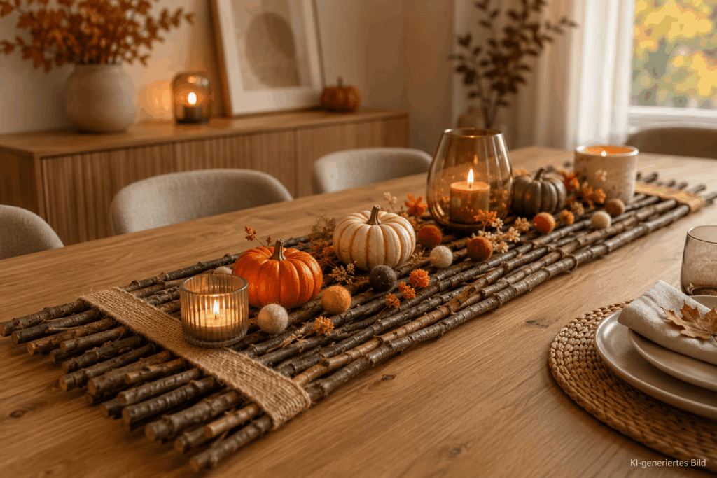 Mit Zweigen herbstlich dekorieren