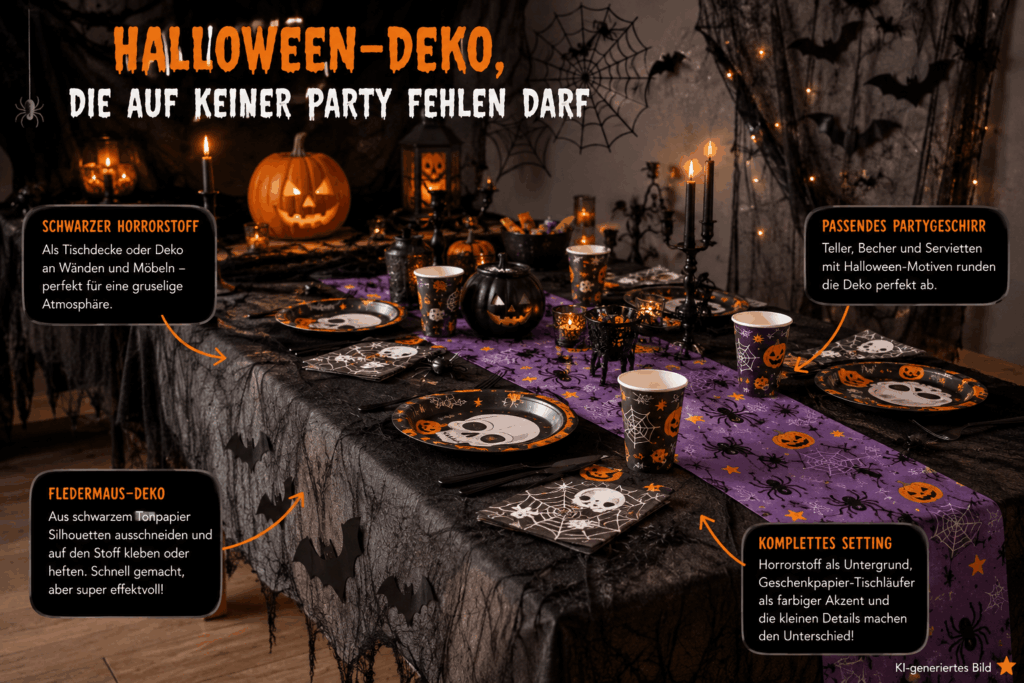 Halloween Deko die auf keiner Party fehlen darf