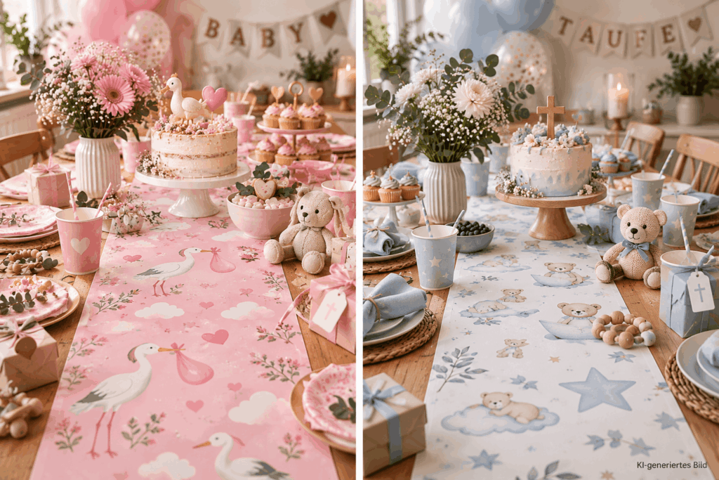 Mottoparty Taufe und Babyparty